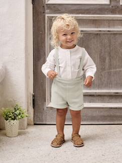 -Ensemble bébé chemise et short cérémonie