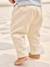 Pantalon bébé taille élastiquée caramel+vanille 9 - vertbaudet enfant 