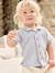 Chemise manches courtes maille fantaisie bébé bleu grisé 1 - vertbaudet enfant 