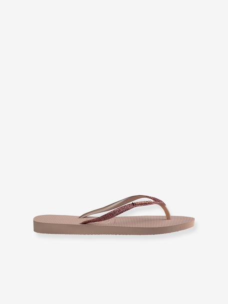 Tongs enfant Slim Glitter II HAVAÏANAS rose 2 - vertbaudet enfant 