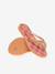 Tongs enfant Slim Glitter Trendy HAÏAVANAS rose 2 - vertbaudet enfant 