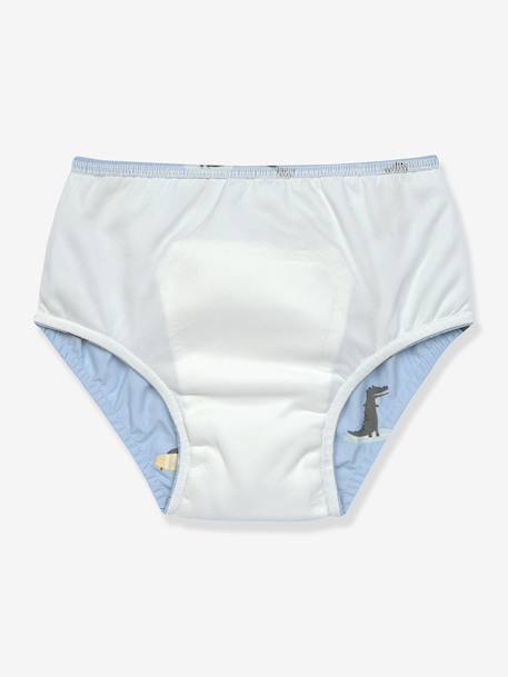 Maillot de bain couche bébé LÄSSIG bleu ciel+vanille+vert 2 - vertbaudet enfant 