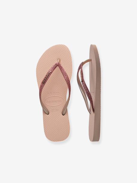 Tongs enfant Slim Glitter II HAVAÏANAS rose 6 - vertbaudet enfant 