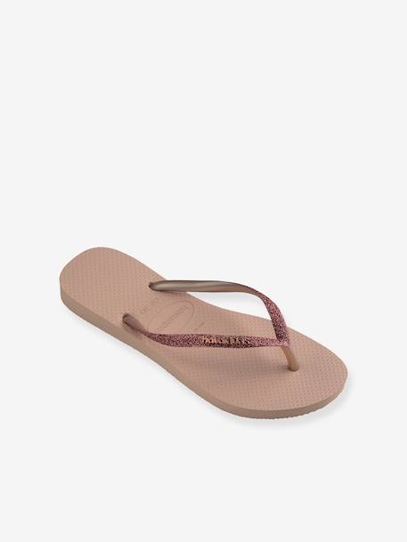 Tongs enfant Slim Glitter II HAVAÏANAS rose 1 - vertbaudet enfant 