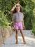 Short fille esprit tregging rose+vert sauge+violet 8 - vertbaudet enfant 