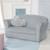 Canapé club en velours doux pour enfant - rembourré en mousse - lil sofa Gris argenté+Rose pastel 2 - vertbaudet enfant 