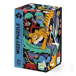 Jouet-Jeux éducatifs-Wizzy puzzle le saut du tigre 50 pièces