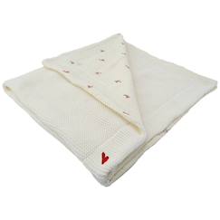 Linge de maison et décoration-Linge de lit enfant-Couverture double face maternity love (75 x 100 cm)