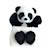 Marionnette à main panda 25 cm Noir 2 - vertbaudet enfant 