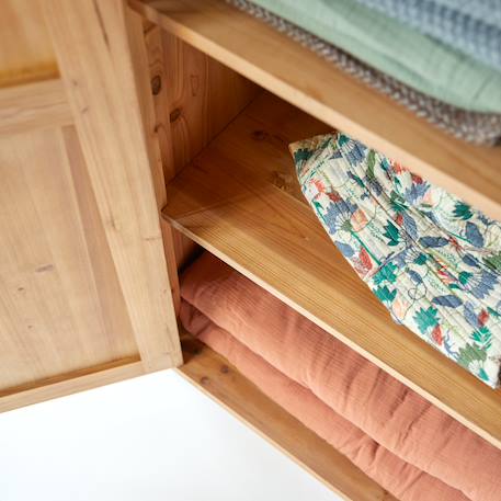 Armoire enfant yuki en bois de pin massif recyclé Naturel 5 - vertbaudet enfant 