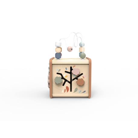 Cube d'activités 5 en 1 en bois Beige 3 - vertbaudet enfant 