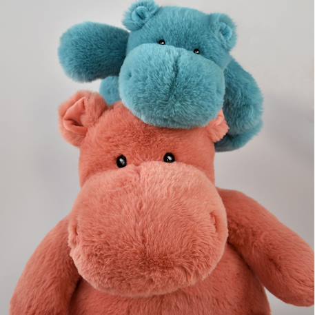 Peluche hippo hip chic terracotta 40 cm Rose 2 - vertbaudet enfant 