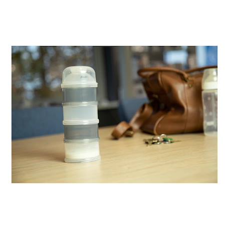 Boîte doseuse de lait empilable Transparent 2 - vertbaudet enfant 