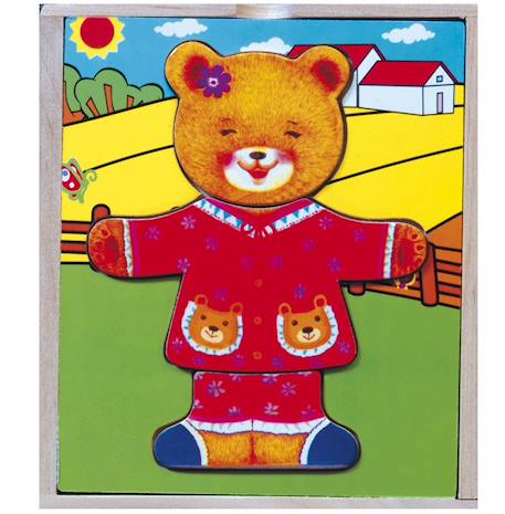 Puzzle à encastrer oursonne Beige 4 - vertbaudet enfant 