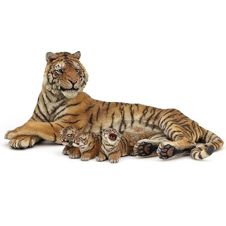 Figurine tigresse couchée allaitant Marron 1 - vertbaudet enfant 