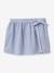 Jupe-short en seersucker fille rayé bleu 1 - vertbaudet enfant 