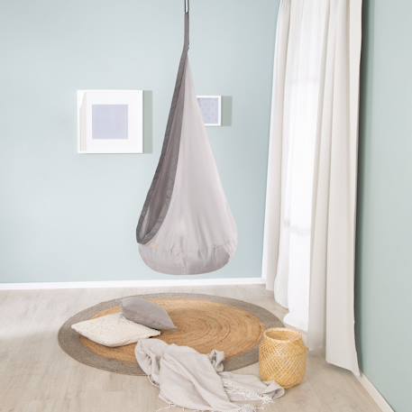 Hamac enfant avec coussin gonflable pour intérieur et extérieur Gris 6 - vertbaudet enfant 