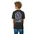 T-shirt  relax fit avec print devant et dos monkey business Noir/blanc/gris 2 - vertbaudet enfant 