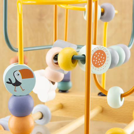 Circuit de perles en bois Jaune 4 - vertbaudet enfant 