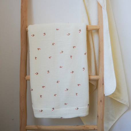 Lange maternity love (100 x 100 cm) Ecru, rouge, orange 2 - vertbaudet enfant 