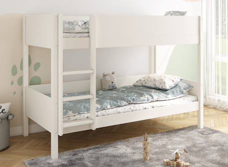 Lit superposé enfant june Blanc 1 - vertbaudet enfant 
