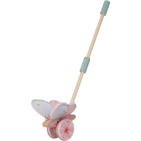 Jouet à pousser en bois fsc forest friends Rose, vert, bois 2 - vertbaudet enfant 