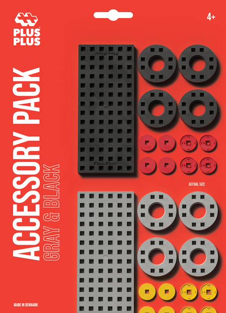 Pack accessoires - roues et baseplate Gris et noir 3 - vertbaudet enfant 