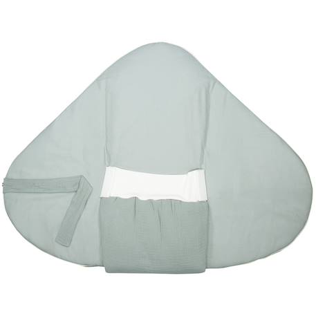 Couverture d'emmaillotage évolutive en gaze de coton jeanne Beige+Blanc+Blanc à pois or+Bleu+Camel+Camel à pois or+Écru+Terracotta+Vert de gris 51 - vertbaudet enfant 