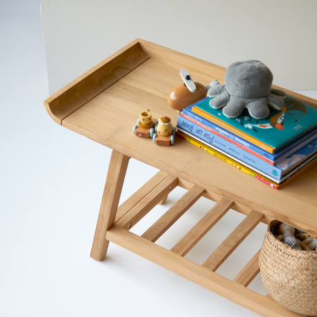 Console basse enfant en bois de teck 110 pampa Naturel 4 - vertbaudet enfant 