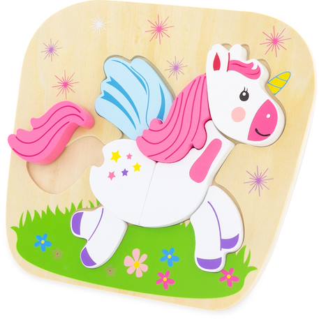 Puzzle licorne Rose 1 - vertbaudet enfant 