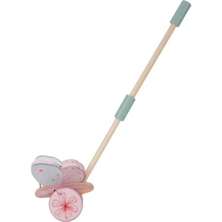 Jouet à pousser en bois fsc forest friends Rose, vert, bois 1 - vertbaudet enfant 