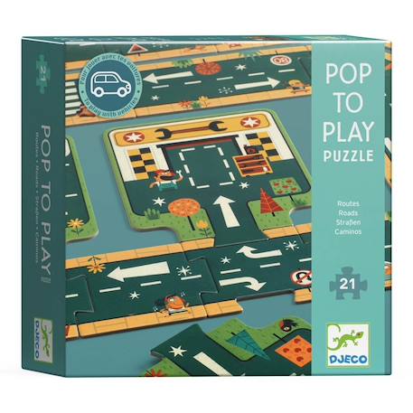 Pop to play puzzle routes Multicolore 4 - vertbaudet enfant 