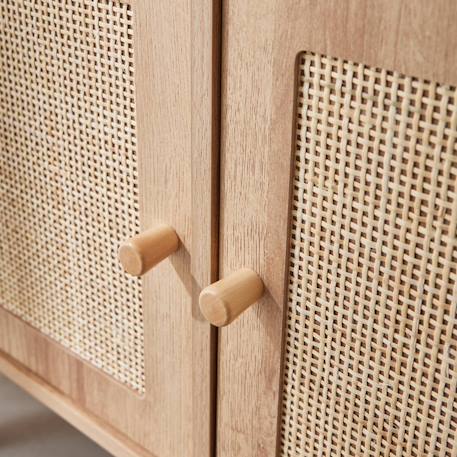 Commode enfant décor bois 4 portes en cannage Naturel 6 - vertbaudet enfant 