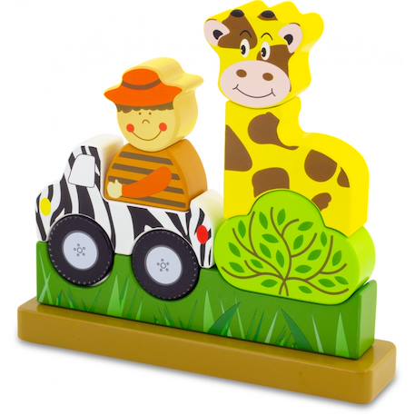 Puzzle magnétique zoo Jaune 1 - vertbaudet enfant 
