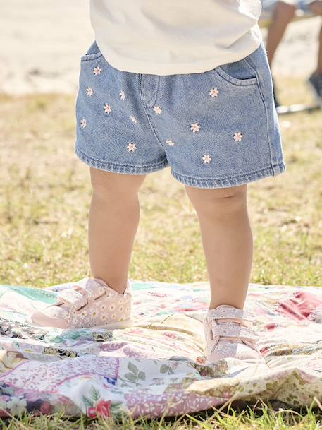 Short bébé en denim brodé double stone+stone 7 - vertbaudet enfant 