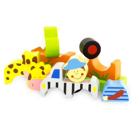 Puzzle magnétique zoo Jaune 3 - vertbaudet enfant 