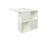 Lit mi-hauteur avec bureau et commode jade Blanc 2 - vertbaudet enfant 