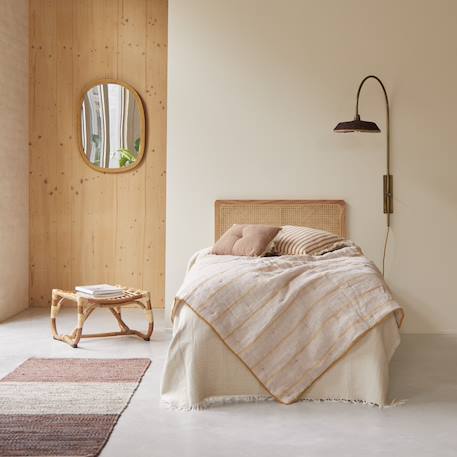 Tête de lit enfant en tiges de rotin cannée 90 cm adèle Naturel 5 - vertbaudet enfant 