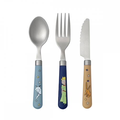 Couverts d'apprentissage le petit prince Bleu 2 - vertbaudet enfant 