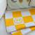 Couverture pour enfant 'smiley' Lila+Moutarde+Pistache 10 - vertbaudet enfant 