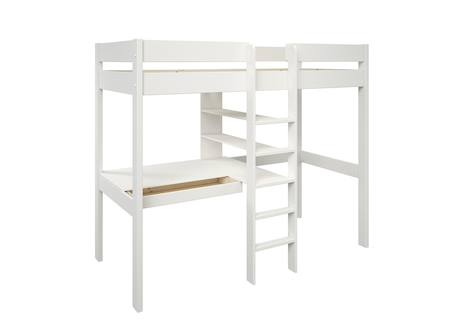 Lit mezzanine avec bureau calvi Blanc 2 - vertbaudet enfant 