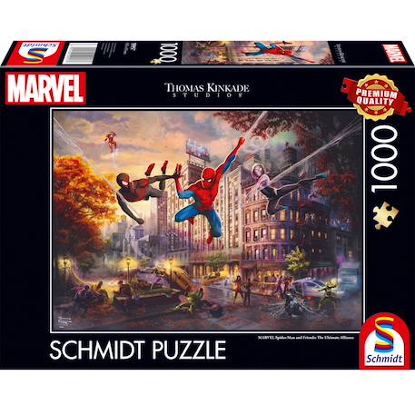 Puzzle marvel spider-man et ses amis 1000 pcs Noir 1 - vertbaudet enfant 