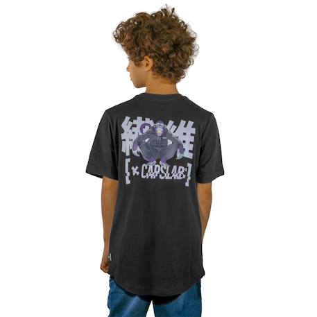 T-shirt  confort fit avec print devant et dos monkey business Noir/blanc 3 - vertbaudet enfant 