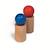 Lot de 2 figurines en bois Beige 2 - vertbaudet enfant 