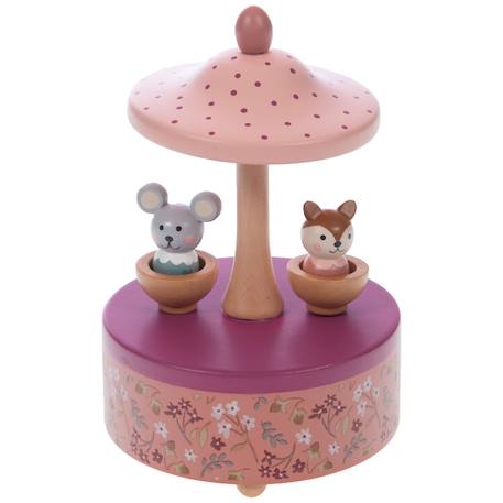 Boîte à musique zoé Rose, violet, gris 1 - vertbaudet enfant 