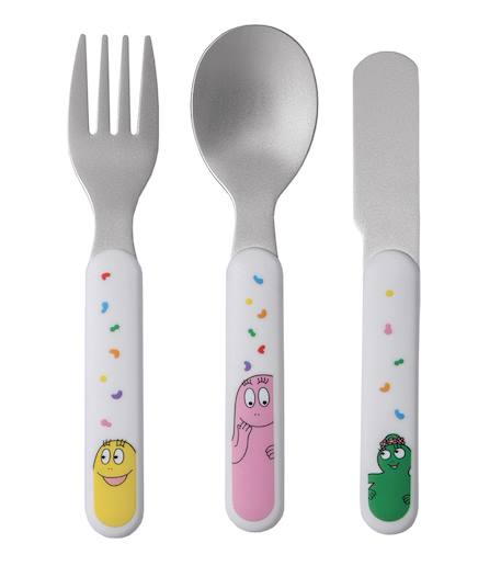 Couverts d'apprentissage barbapapa Blanc 1 - vertbaudet enfant 