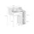 Bureau enfant avec tiroir et 3 étagères, l 80 x p 50 x h 96 cm Blanc et naturel 4 - vertbaudet enfant 