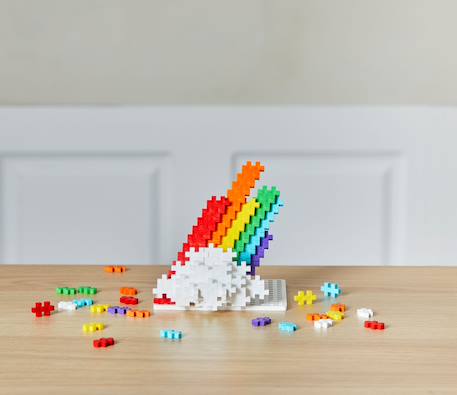 Recharge 600 pcs Plus Plus Arc-en-ciel+Basic+Néon+Pastel+Phosphorescent 3 - vertbaudet enfant 