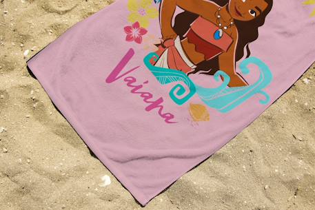 Serviette de plage vaiana coton Rose 3 - vertbaudet enfant 