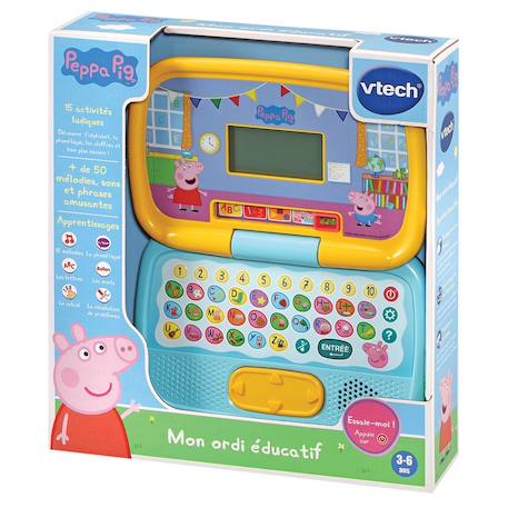 Mon ordinateur éducatif peppa pig MULTICOLORE 1 - vertbaudet enfant 
